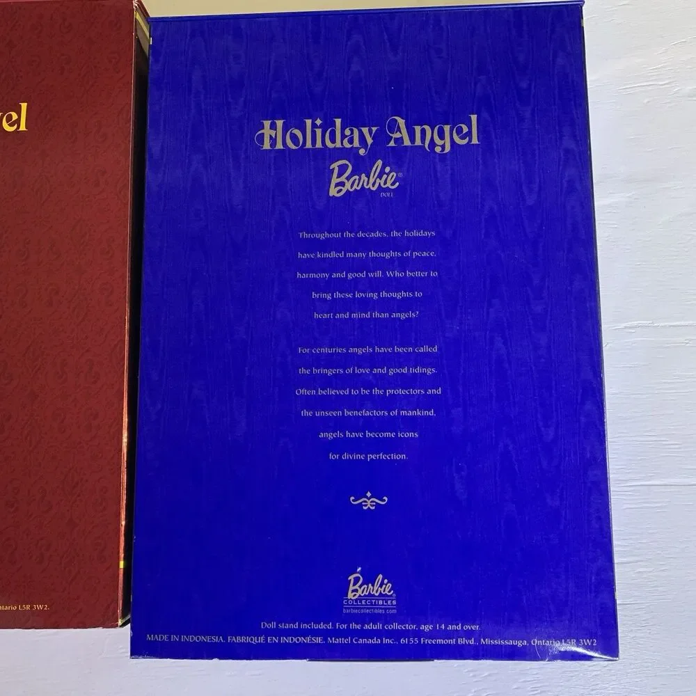 VTG Barbie Lot 2 2000 2001 HOLIDAY ANGEL COLLECTOR EDITION SET COLLECTION